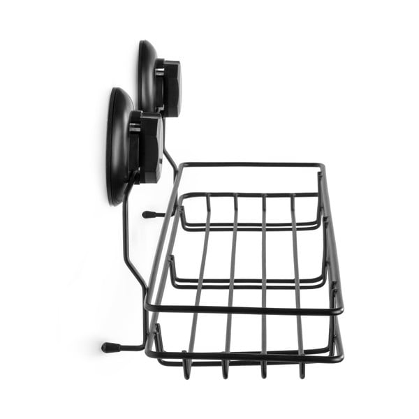 Černá samodržící nástěnná kuchyňská polička Compactor Bestlock Black Kitchen Shelf, 45,5 x 12 cm-image-4