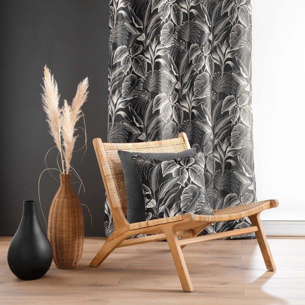 Černobílý závěs 140x260 cm Cabana – douceur d'intérieur-image-3