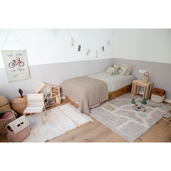 Růžovo-krémový pratelný ručně tkaný bavlněný koberec 90x130 cm Lanes Vintage Nude – Lorena Canals-image-3