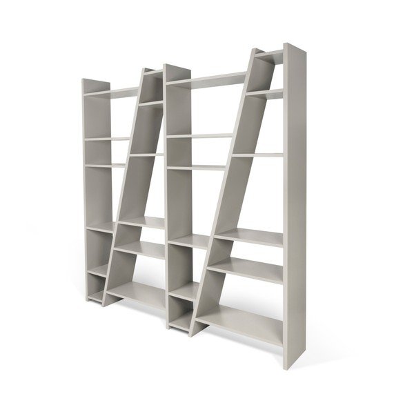 Šedá knihovna 190x195 cm Delta - TemaHome-image-2