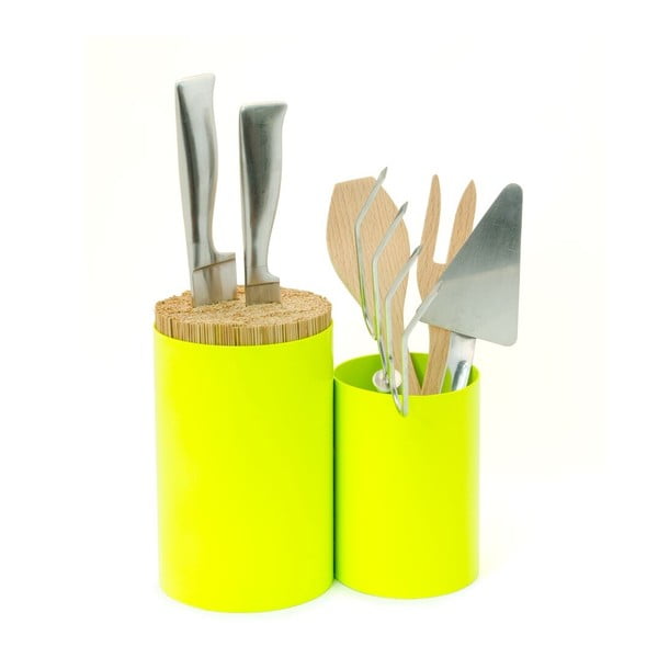 Blok na nože a kuchyňské náčiní Knife&Spoon Lime