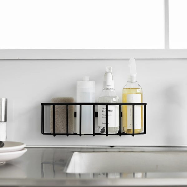 Černý kovový stojan na mycí prostředky bez vrtání Film Hook – YAMAZAKI-image-2