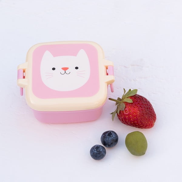 Růžový svačinový box Rex London Cookie the Cat-image-2