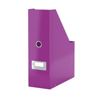 Fialový kartonový organizér na dokumenty Click&Store - Leitz