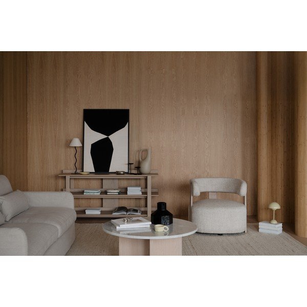 Konzolový stolek s deskou v dubovém dekoru ve světle přírodní barvě 43x150 cm Kilian – Rowico-image-2
