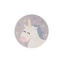 Pratelný ručně tkaný bavlněný dětský koberec ø100 cm Believe in Yourself – Lorena Canals