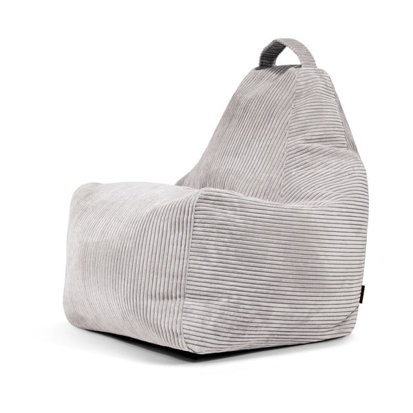Světle šedý manšestrový sedací vak Play Amuse – SLOWDOWN