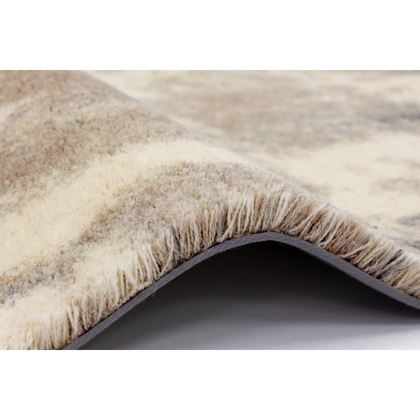 Šedo-béžový vlněný koberec 170x240 cm Niagara graphite – Agnella-image-2