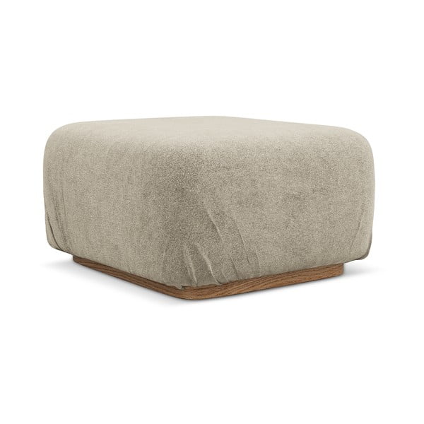 Béžová modulární podnožka z textilie bouclé Ailani – Makamii-image-2