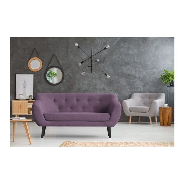 Fialová pohovka Mazzini Sofas Piemont, 158 cm-image-4