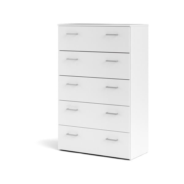 Bílá vysoká komoda 74x115 cm Space – Tvilum-image-2