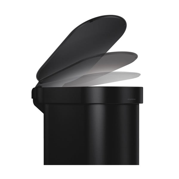 Pedálový ocelový odpadkový koš 45 l Slim – simplehuman-image-3