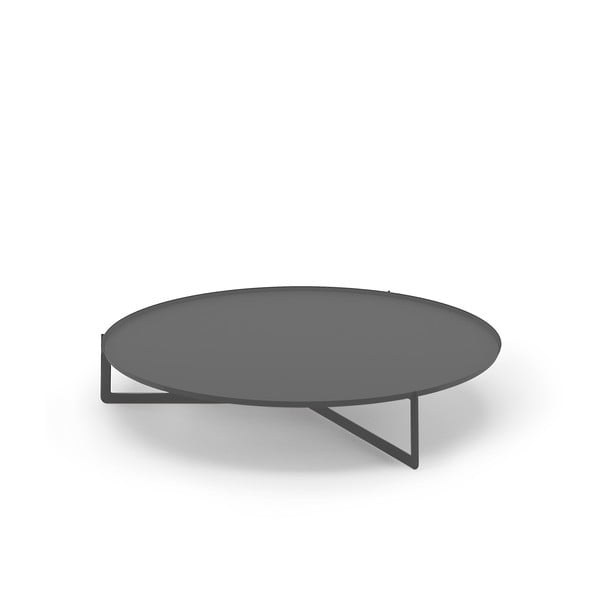 Tmavě šedý konferenční stolek MEME Design Round, Ø 120 cm