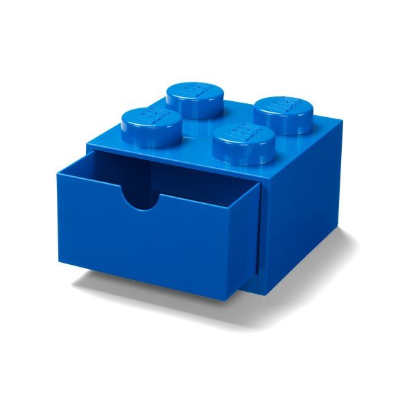 Modrý stolní box se zásuvkou LEGO®, 15 x 16 cm-image-3