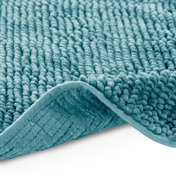 Tyrkysová koupelnová předložka 50x70 cm Bati – Restilo-image-3