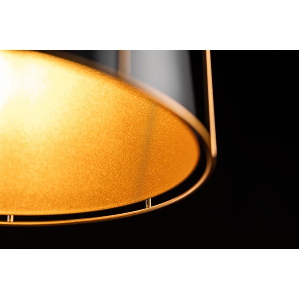 Černé závěsné svítidlo s kovovým stínidlem ø 32 cm Goa – GTV-image-4