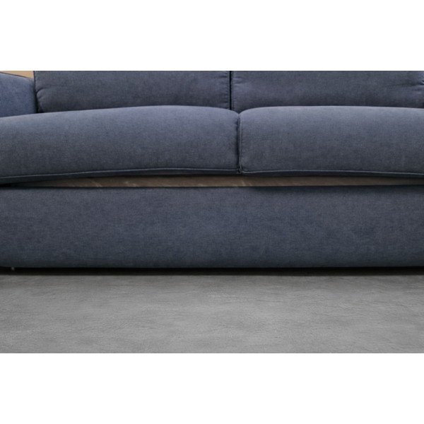 Modrá žinylková pohovka na každodenní spaní/rozkládací 189 cm Storm - II. jakost – Scandic-image-4