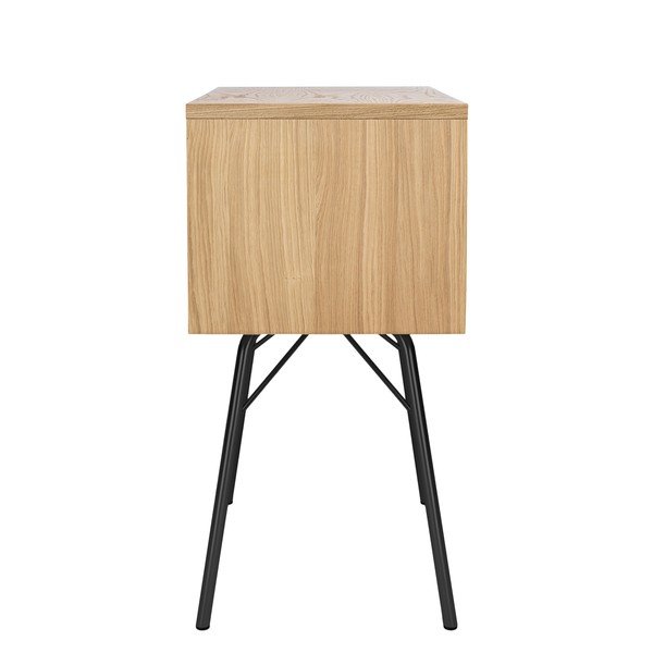 Noční stolek v dekoru dubu v přírodní barvě Rayburn – Woodman-image-4