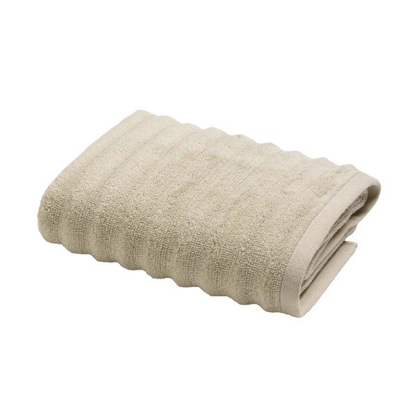 Béžový froté bavlněný ručník 50x90 cm Maya – douceur d'intérieur