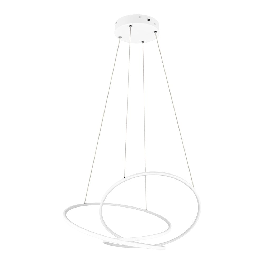 Bílé LED stmívatelné závěsné svítidlo Darvin – Trio