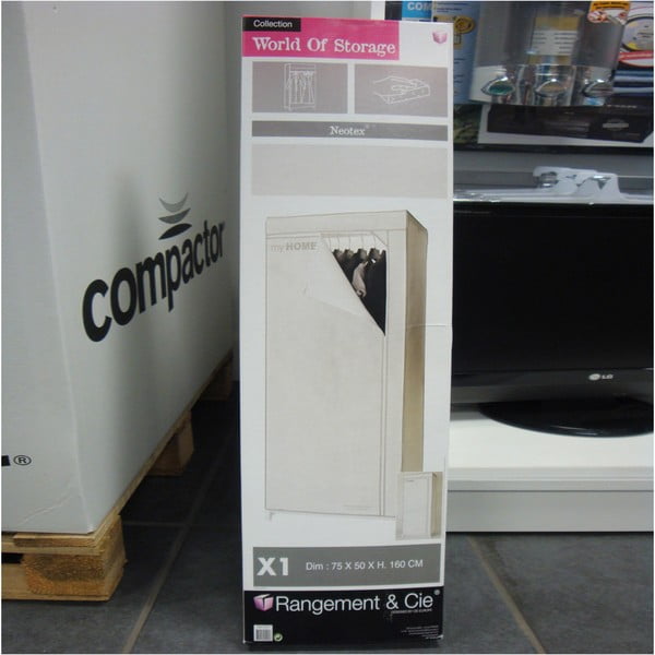 Bílá textilní šatní skříň Compactor Wardrobe X1-image-1