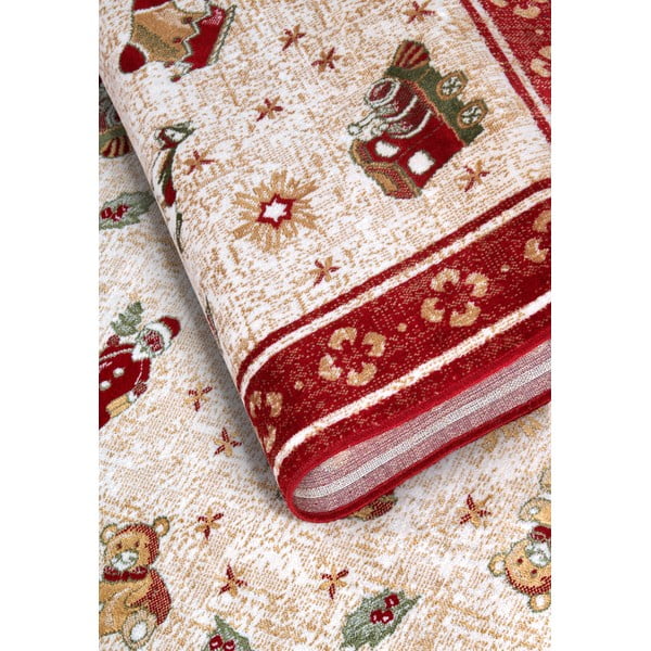 Červený koberec s vánočním motivem s příměsí bavlny 160x230 cm Toy's Delight Red Christmas – Villeroy&Boch-image-4