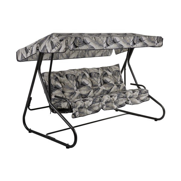 Šedá kovová zahradní houpačka Milano – Dajar-image-1