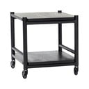 Servírovací stolek na kolečkách z dubového dřeva 40x40 cm Norm – Hübsch