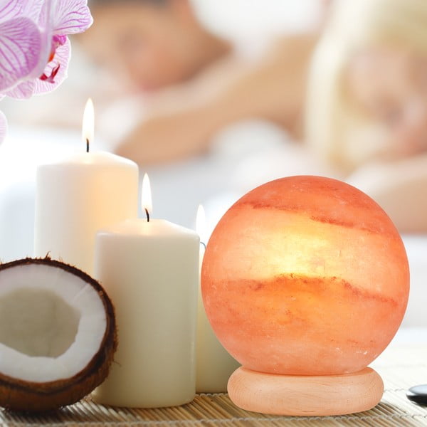 Oranžová solná lampa, výška 16 cm Sally – LAMKUR-image-2