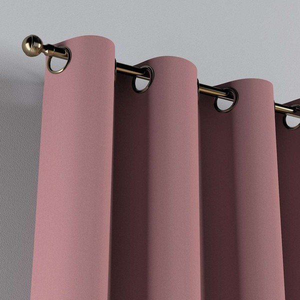 Růžový závěs 260x130 cm Cotton Story - Yellow Tipi-image-3