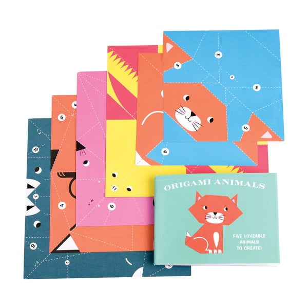 Papírové skládačky Animals Origami – Rex London-image-3