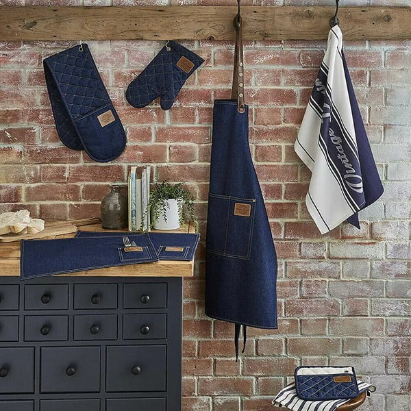 Dvojitá kuchyňská chňapka Cooksmart ® Oxford Denim-image-1