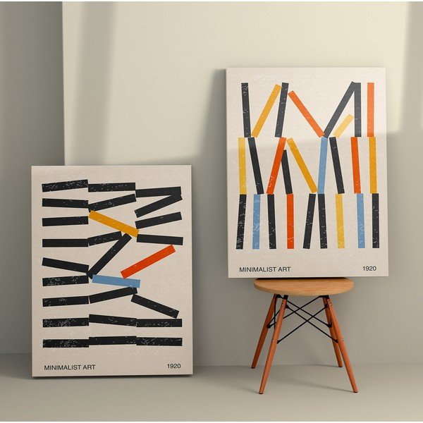 Obrazy v sadě 2 ks 50x70 cm Lines – Wallity-image-1