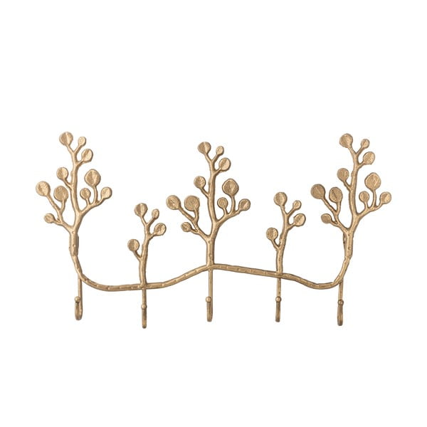 Kovový nástěnný věšák ve zlaté barvě 57 cm Padova – Bloomingville