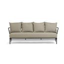 Béžová zahradní pohovka s kovovou konstrukcí Kave Home Mareluz