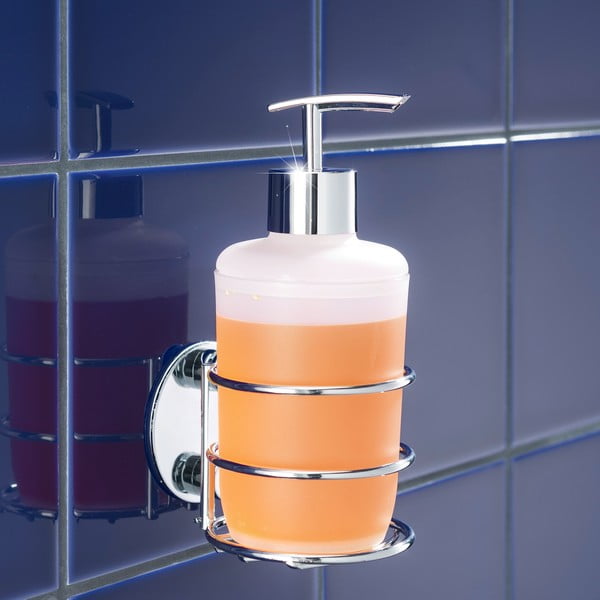 Samodržící držák na tekuté mýdlo Wenko Turbo-Loc, nosnost až 40 kg-image-1