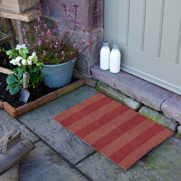 Rohožka z kokosového vlákna 40x60 cm Pink Stripe – Artsy Doormats-image-3
