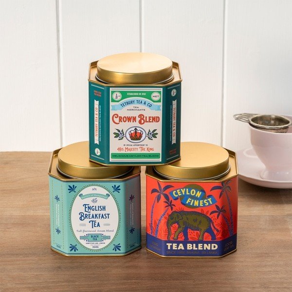 Kovová dóza na sypaný čaj Ceylon Finest – Rex London-image-3