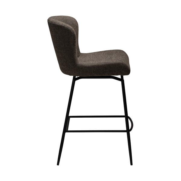 Hnědá čalouněná barová židle (výška sedáku 67,5 cm) Glam – DAN-FORM Denmark-image-1