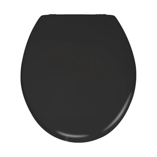 Matně černé WC sedátko Wenko Prima, 41 x 38 cm