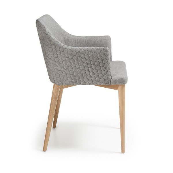 Světle šedá jídelní židle Kave Home Danai-image-3