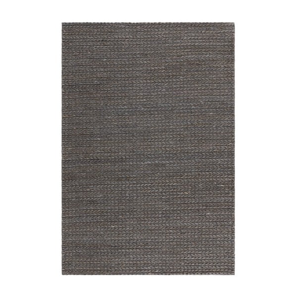 Antracitový ručně tkaný jutový koberec 200x290 cm Oakley – Asiatic Carpets