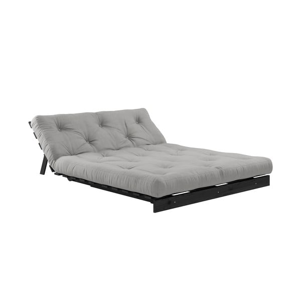 Šedá rozkládací pohovka 140 cm Roots Black Night – Karup Design-image-4
