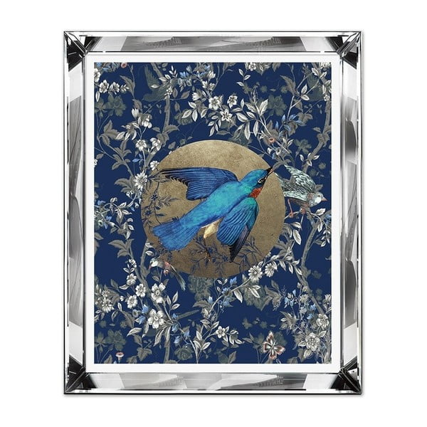 Nástěnný obraz JohnsonStyle The Blue Bird, 51 x 61 cm
