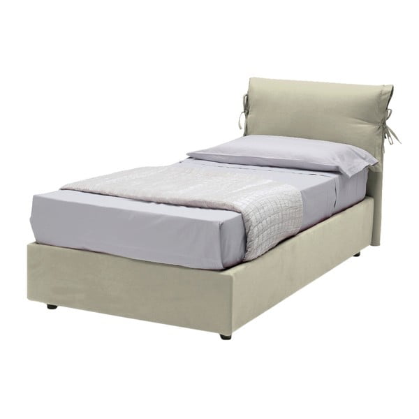 Béžová jednolůžková postel s úložným prostorem 13Casa Iris, 90 x 190 cm