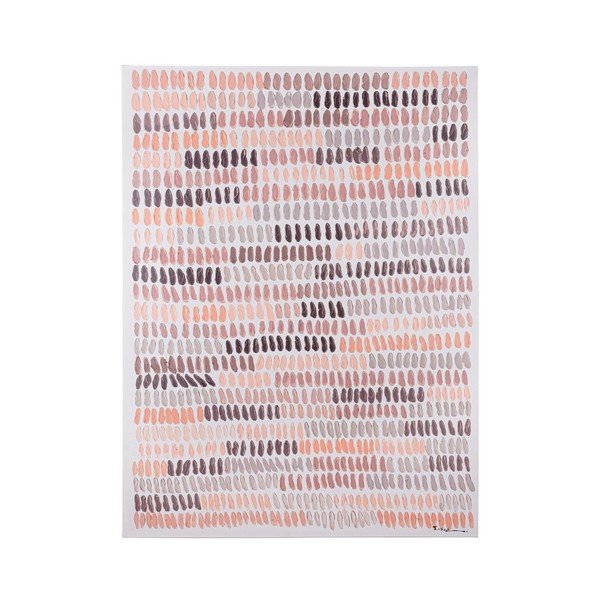 Obraz s ručně malovanými prvky s rámem/na plátně 90x120 cm Naska – Bizzotto