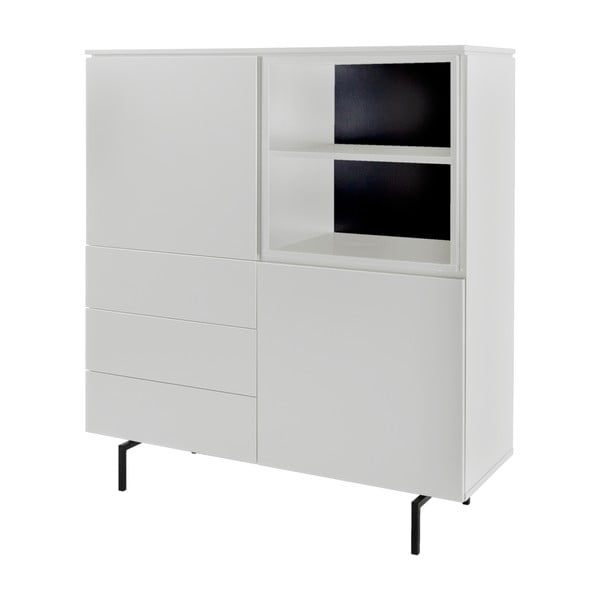 Bílá vysoká komoda 120x133 cm Plain – Tenzo-image-1