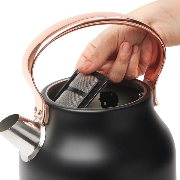 Černá rychlovarná konvice 1,7 l Heritage – Haden-image-4
