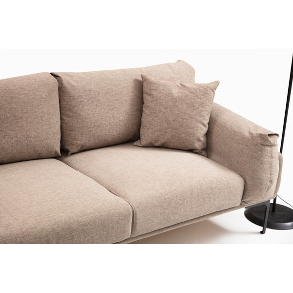 Béžová rohová pohovka Artie Leo, levý roh-image-3