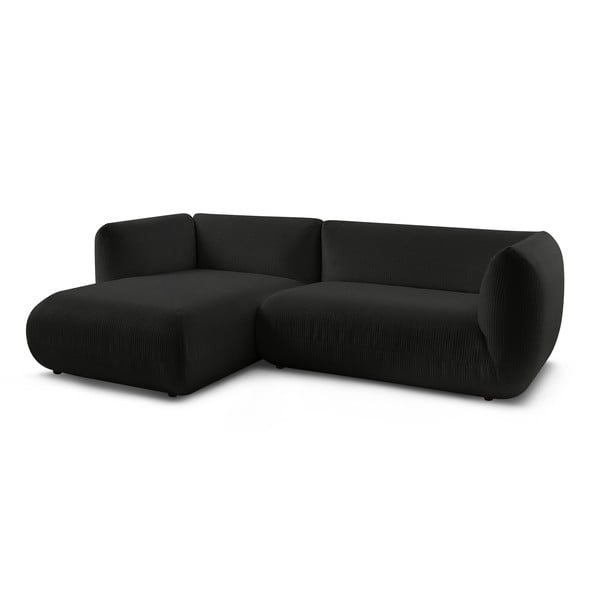 Tmavě šedá manšestrová rohová pohovka (levý roh) Lecomte – Bobochic Paris-image-3
